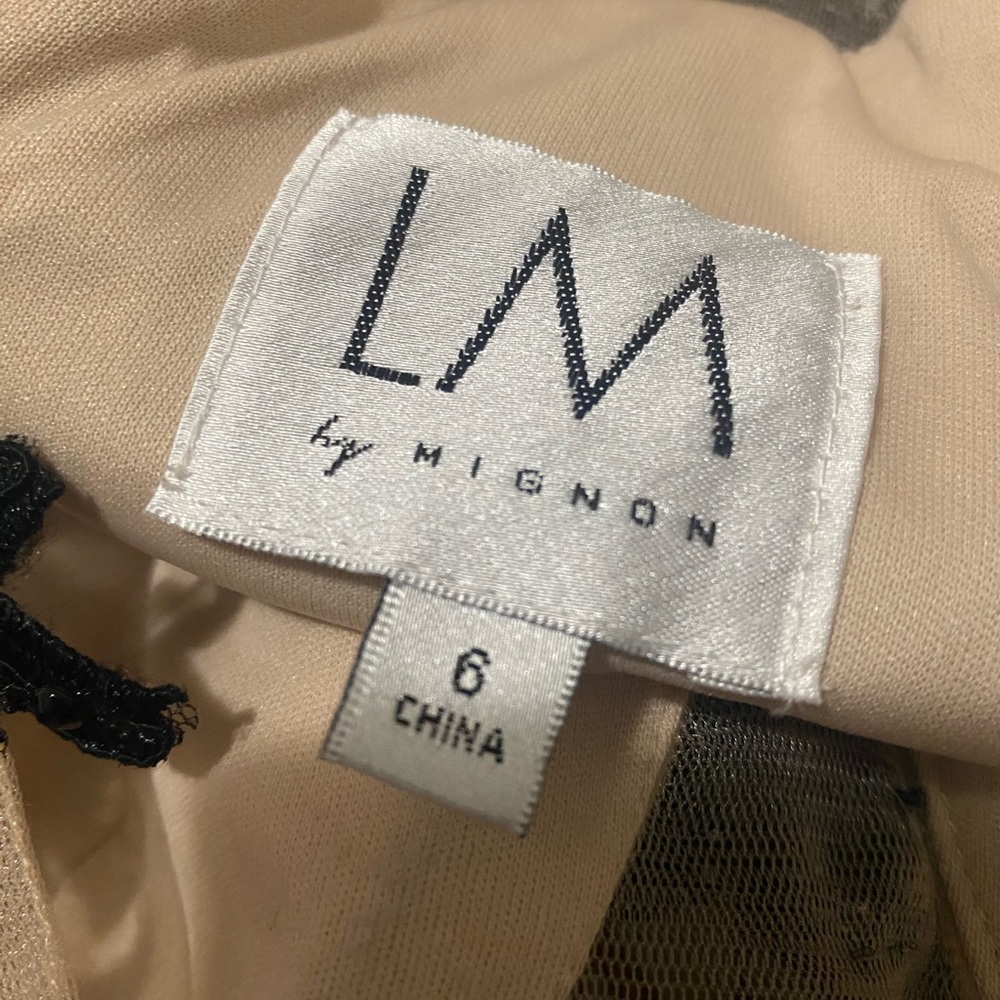 LM by Mignon Beige Dress (Beige)